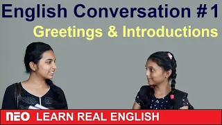 English conversation 1 | Greetings and Introductions : Speaking In English