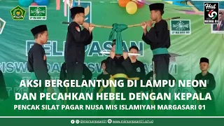Aksi Bergelantung Di Lampu Neon dan Pecahkan Hebel Pagar Nusa MIS Islamiyah Margasari 01