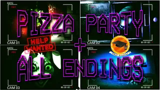 How to beat FNaF VR - Pizza Party + ALL ENDINGS Walkthrough | FNaF Academy