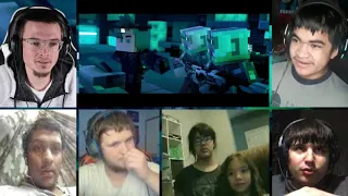 ♪ "HEROES TONIGHT" - A Minecraft Music Video ♪ [REACTION MASH-UP]#1401