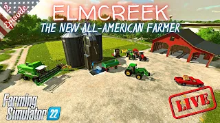 THE NEW ALL AMERICAN FARMER - LIVE Gameplay Episode 2 - Farming Simulator 22
