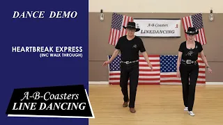 HEARTBREAK EXPRESS - Line Dance Demo & Walk Through