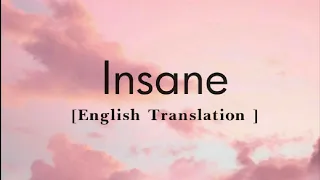 INSANE - VISUAL EDIT| ENGLISH TRANSLATION | AP DHILLON | GURINDER GILL | SHINDA KAHLON | GMINXR