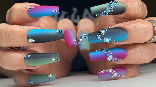 Vertical Ombre Nail Art Trend Tutorial | Gel Nails