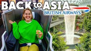 My First British Airways Business Class Flight (London to Singapore FULL Travel Day)