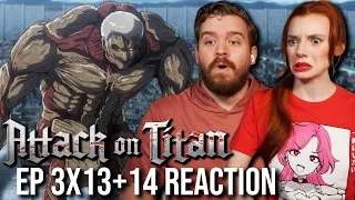 Big Boy Battle?!? | Attack On Titan Ep 3x13+14 Reaction & Review | Wit Studio on Crunchyroll