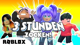 WIR spielen 3 STUNDEN lang ROBLOX!