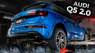 ЭТОТ ВЫХЛОП ХОТЯТ ВСЕ! Audi Q5 2.0 TURBO - РАЗДВОЕНИЕ, ОТСТРЕЛЫ, НАСАДКИ AKRAPOVIC