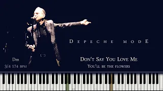 Depeche Mode Don't Say You Love Me Amazing Piano Cover