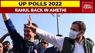 Rahul Gandhi Back In Old Bastion Amethi, Reiterates 'Hindutvawadi' Attack On BJP | UP Polls 2022