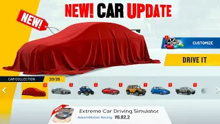NEW CAR! UPDATE 🤯|| V6.82.2 || Extreme Car Driving