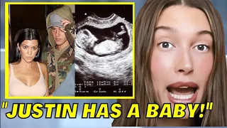 Hailey Bieber EXPOSES Justins Secret Kid with Kourtney Kardashian