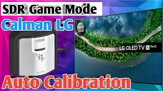 Auto calibration of SDR Game Mode on my 2020 LG CX GX 4K OLED with the i1 Display Pro & Calman LG