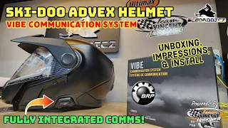 2024 Ski Doo Advex Helmet and VIBE Communications System | Unboxing and Install