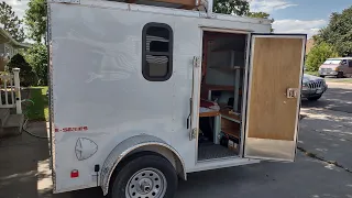 Budget DIY Cargo Trailer Camper Conversion