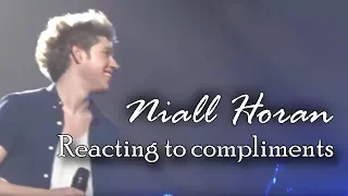 A compilation of Niall Horan reacting to compliments