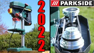 LIDL perceuse d'établi PARKSIDE PTBM 400 A1 à colonne + montage Bench Pillar Drill Tischbohrmaschine