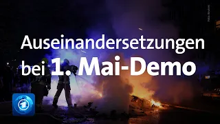 Heftige Auseinandersetzungen bei "Revolutionäre 1.-Mai-Demo" in Berlin