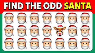 Spot the Odd One Out Christmas Emojis (40 Christmas Emoji Puzzles)