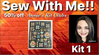 Sew with me! Chestnut Grove Nutmeg Block of the Month from Annie’s Kit Clubs - Kit 1 + 50% off