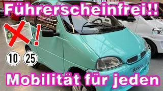 Führerscheinfreie Mobilität - Mit 4 Rädern und Dach überm Kopf so gehts - GAMMA Fahrzeuge