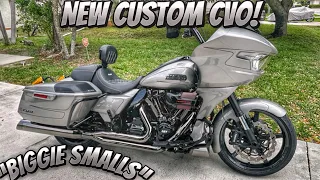 A NEW CUSTOM CVO WE CALL IT “BIGGIE SMALLS”.