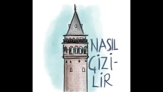 Galata kulesi nasıl çizilir || galata tower drawing for beginners