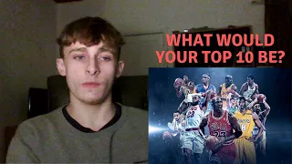 British Soccer fan reacts to Basketball - Top 10 Greatest Players in NBA History