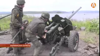 Артиллеристы Северного флота провели тренировку в преддверии Дня ВМФ 22.07.2015