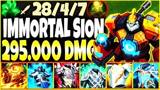 New 6 ITEMS ULTRA IMMORTAL SION Build FINAL FORM ~ 295.000+ TOTAL DMG 🔥 LoL Sion Gameplay