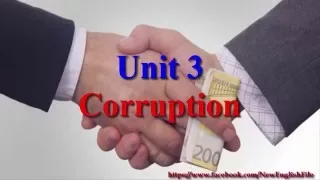 Corruption Learn English via Listening Level 3 Unit 3