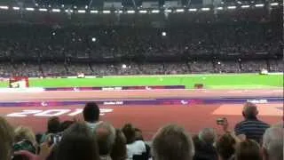 OSCAR  PISTORIUS MURDERS THE FIELD T44 400m Mens Final London Paralympic Games 2012