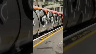 London graffiti on a train | @uk.graffiti on tiktok | graffiti tagging tag street bombing