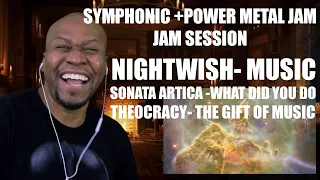 Amazing Reactions To Nightwish - Music/ Sonata Artica - What did you do / Theocracy - Gift of music