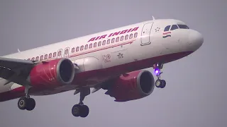 Airindia airbus A320 landing at secondary runway of chennai airport #chennai #airindia