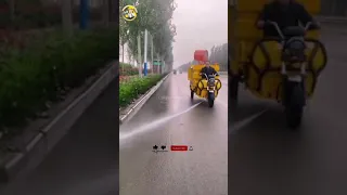 Unique Worker Cleaning Road With Road Cleaning Machine #uniqueworkers #shorts #2021 #2022