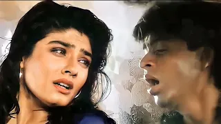 Ab Hain Neend Kise ((💖💖)) Zamaana Deewana (1995) | Alka Yagnik, Kumar Sanu, Raveena, Shahrukh | 4K