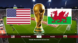 United States vs Wales - FIFA World Cup Qatar 2022 - Pes 2021 Patch 2023