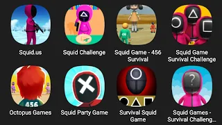 Squid us, Squid Challenge, Squid Game 456, Squid Game Survival, Squid Game Party, Survival Squid
