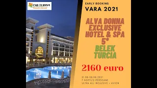 ALVA DONNA EXCLUSIVE HOTEL & SPA - Charter Avion Turcia 2021