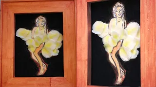 Most unusual famous Marilyn Monroe dress DIY. Cinema: The Seven Year Itch/ Subway Breeze/Métro