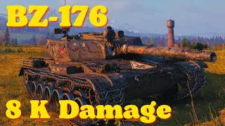 World of tanks BZ-176 - 8 K Damage 4 Kills, wot replays