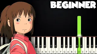 One Summer's Day - Spirited Away | BEGINNER PIANO TUTORIAL + SHEET MUSIC by Betacustic