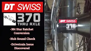 DT Swiss 370 3-pawl hub 36t Star Ratchet Upgrade, RaceFace Wheelset