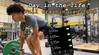 Day in the life of a college track athlete | Fall training | Pre-season