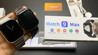 Watch 9 Max Smartwatch Unboxing 😍 | Series 9 Clone | Detailed Review Of Watch 9