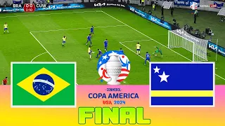 BRAZIL vs CURACAO - Final Copa America 2024 | Full Match All Goals | Football Match