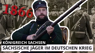 (1866) Die Uniform der sächsischen Jäger im deutschen Krieg.