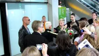 Meeting Marie Fredriksson / Roxette at Amsterdam airport 2012 part 1