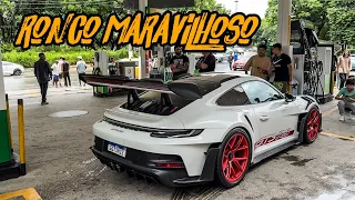 NOVA PORSCHE GT3 RS ACELERANDO TUDO NA RUA!!🔥🚀  CARRO BATEU NO POSTINHO?